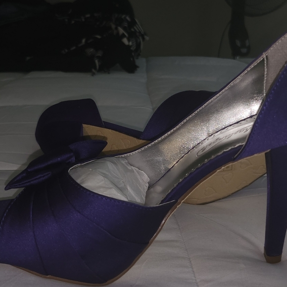 Ladies Purple Maribelle Regency heels size 9.5 - Picture 5 of 6